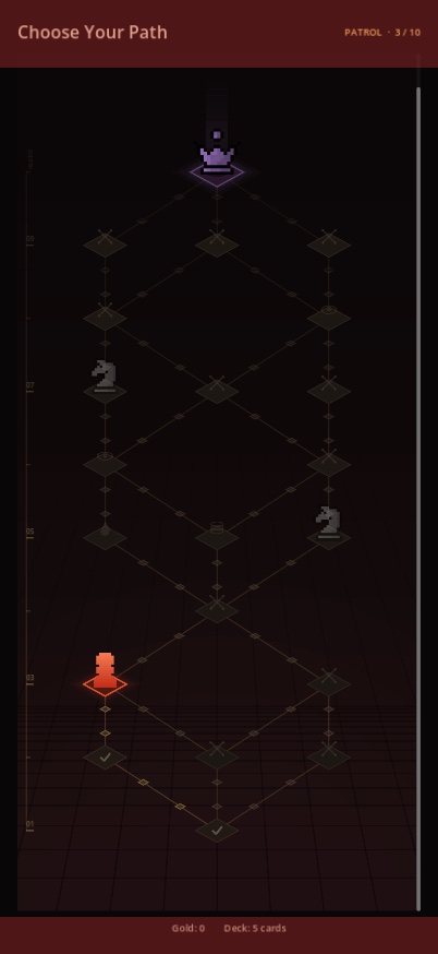 If You Come for the King run map with a route of fights